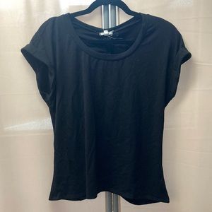 Black ruched back blouse